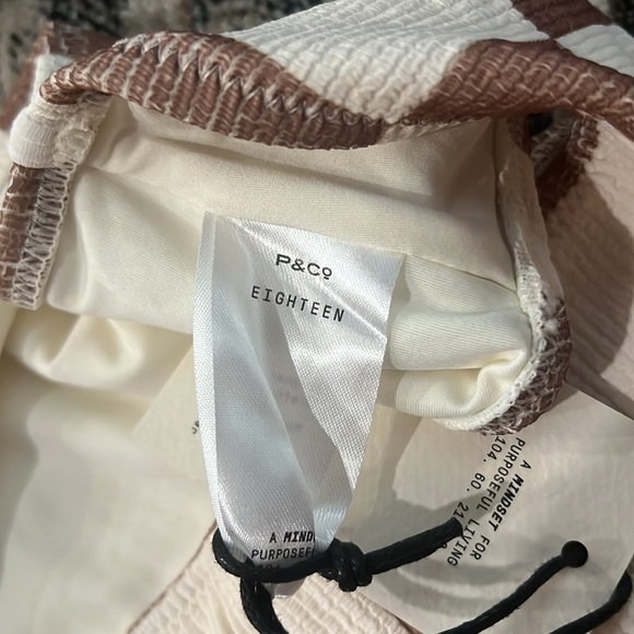 P&Co Checkered Bikini Top & High Waisted Bottoms - Picture 3 of 3